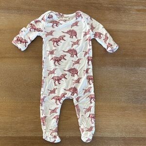 kate quinn bamboo footies Dinosaur Print
